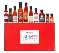Thoughtfully - Hot Sauce Challenge Set - 10 Salsas Picantes de Suave a Extremadamente Picante - Regalo Original para Hombre, Marido & Padre - Cumpleaños & Día del Padre