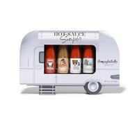 Thoughtfully - Set 4 Salsas Picantes - Food Truck - Regalo para Hombres y Mujeres - Jalapeño, Habanero & Más - Cumpleaños & Día del Padre - 4x48g