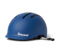 Thousand Jr. Casco de Bicicleta Infantil - Pegatinas Reflectantes Extraíbles con Cierre Magnético Antipellizcos - Certificado CPSC CE ASTM - Casco Bicicleta Niño para Patines y Skateboard - Bravo Blue