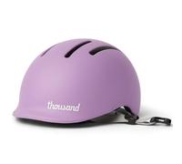 Thousand Jr. Casco de Bicicleta Infantil - Pegatinas Reflectantes Extraíbles con Cierre Magnético Antipellizcos - Certificado CPSC CE ASTM - Casco Bicicleta Niño Patines y Skateboard - Power Purple