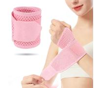 THQAE 1 Pcs Muñequera Tendinitis Muñeca, Ajustable Muñequeras Tunel Carpiano, Ferula Tunel Carpiano Elástica Transpirable, Muñequera Deportiva para Dolor Articulaciones, Palm Support (Rosa)