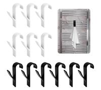 THQAE 12 Pcs colgador toalla baño, Ganchos Toalleros Radiador Colgador Toalla Baño Colgadores Baño Toalleros de Baño Radiador Toallero TéRmico EléCtrico Para Todos los Radiadores Estándar