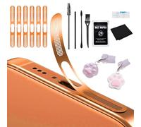 THQAE 15 Piezas Tapones Antipolvo Tipo C, Kit de Limpieza para Celular, Adhesivo de Malla, Hisopos y Cepillos de Algodón, Apto para iPhone 17 Pro, Altavoz y Puerto de Carga