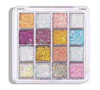 THQAE 16 Colores Gel de Purpurina Luminoso, Purpurina Cara Festival, Brillos Corporales, Gel Corporal con Purpurina, para Uñas, Sombra De Ojos, Festival Purpurina, Cara Maquillaje
