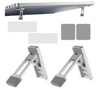 THQAE 2 Piezas Soporte para Teclado, Soporte Plegable y Portátil, Soporte Ajustable en 3 Niveles, Soporte Elevado para Teclado, Compatible con la Mayoría de Portátiles y Teclados