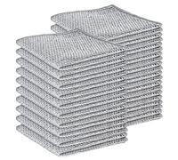 THQAE 20 Pcs Estropajo Aluminio, estropajo aluminio, Trapos Limpieza para Suciedad difícil, paños de Limpieza Reutilizables (Doble Capa), estropajos Cocina, paños de Alambre Multiusos