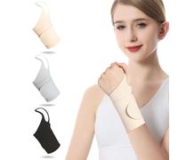 THQAE 3 Pcs Muñequera Tendinitis Muñeca, Ajustable Muñequeras Tunel Carpiano, Ferula Tunel Carpiano Elástica Transpirable, Muñequera Deportiva para Dolor Articulaciones, Esquinces, Palm Support