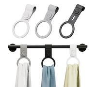 THQAE 3 Piezas Clips para Guardar Toallas de Cocina,Pinzas para Colgar Toallas,Ganchos de Repuesto para Toallas, para Cocina y Baño,Diseño impermeable de silicona