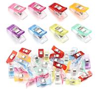 THQAE 60 Pinzas de Costura, Plástico para Colcha Costura Claras, Prensas de Tela, Accesorios Multifuncionales, Fijadores para Acolchar, Confección y Costura