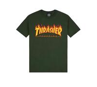 THRASHER Camiseta 'FLAME' verde L verde