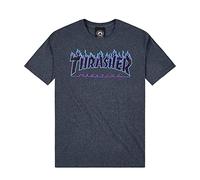 Thrasher - Camiseta - para hombre, Oscuro Heather Gris, X-Large