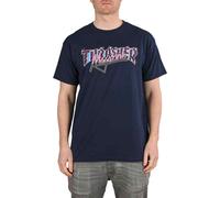 Thrasher Camiseta Vice Logo Manga Corta - Azul Marino Algodón Regular