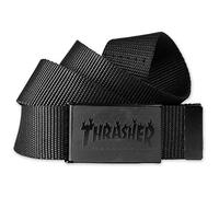 THRASHER Flame Bottle Belt Cinta de Agarre, Unisex Adulto, Black, Única