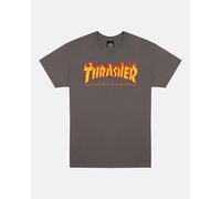 THRASHER Flame Camiseta, Unisex Adulto, Charcoal Gray, XL