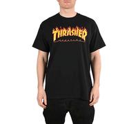 Thrasher Flame Logo S/S Camiseta - Negro