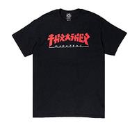 THRASHER Godzilla, Camiseta para Hombre,Small,Black