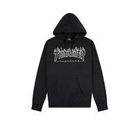 THRASHER MAGAZINE Flame Logo Hoodie Sudadera con capucha Thrasher Original garantizado Black Negro L