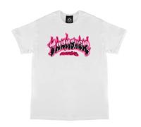 THRASHER Magazine Men's Airbrush White Short Sleeve T Shirt M
