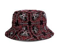 THRASHER Magazine Men's Bandana Black/Red Bucket Hat S/M
