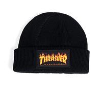 Thrasher Magazine Men's Flame Logo Black Beanie One Size