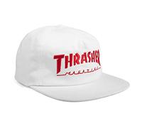 THRASHER Magazine Men's mag Logo White/Red Snapback Hat One Size