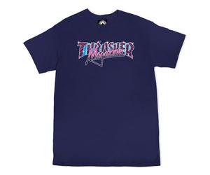 THRASHER Magazine Men's Vice Logo Navy Blue Short Sleeve T Shirt XL