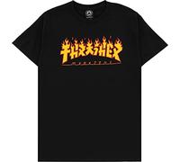 THRASHER Men's Godzilla Flame Black Short Sleeve T Shirt XL