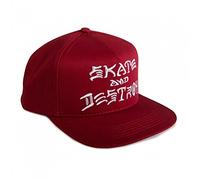 Thrasher Skate And Destroy Snapback Cap Blood Red One size