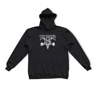 THRASHER Skate Goat Hood Sudadera, Unisex Adulto, Black, M