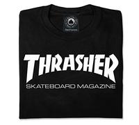 THRASHER Skate mag Camiseta, Unisex Adulto, Black, M