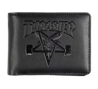 THRASHER Skategoat Leather Wallet Accesorios, Unisex Adulto, Black, Única