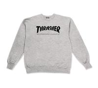 THRASHER Skatemag Crew Sudadera, Unisex Adulto, Gray, M