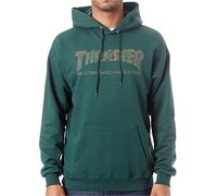 THRASHER Sudadera con Capucha Davis Forest Verde (S, Verde)