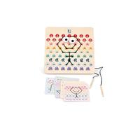 Thread and Code - Juego Creativo de Madera con 1 Base, 2 Cuerdas y 20 Cartas de diseño - GA519