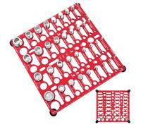 Thread Checker - Metal Wall-Mountable Sizing Tool, Bolts and Nut Sizer for Father, Boyfriend, Grandfather, Uncle, Men, Expert, Garage, Home, and DIY Enthusiasts, 7.48x7.48 inches