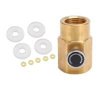 Thread Converts - Adaptador de latón para llenado de CO2, adaptador de recarga de botellas con válvulas de alivio adecuado para bebidas de CO2