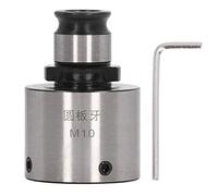 Thread Die Chuck Carbon Steel | High Hardness Round Die Collet for Male Thread | Tapping Chuck for Drilling/Milling/Pneumatic Tools | GT12 M10 Model with Blackening Finish