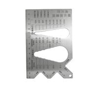 Thread Gauge, Screw Measuring Ruler with Precision Markings, Accurate Metric Thread Identifier for Engineering Projects, Automotive Repair, Household Maintenance, and Plumbing Tool Applications