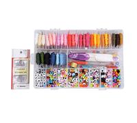 Thread Needle Set 851Pcs Colorful Embroidery Sewing Kit with Storage Box for DIY Craft Lovers Beginners Adults Kids Christmas Birthday Gift Plastic 19.5 x 13 x 3.8cm