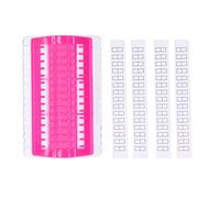 Thread Organizer Embroidery Floss Shelf 30 Positions Nonwoven Efficient Sorting Reusable Plastic for Needle and Thread Storage Home Sewing Accessories 17.2 x 11cm (Rose Red)
