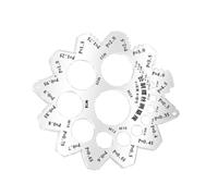 Thread Pitch Gauge, Screw Measuring Tool, Stainless Steel Screw Gauge