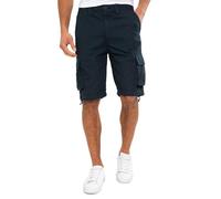 Threadbare Manchester Shorts Pantalones Cortos Cargo, Azul Marino, 36W para Hombre