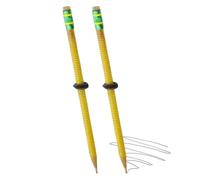 Threaded Pencil - 2 Piece Portable Focus Aid Writing Tool, Textured Quiet Grip Pencil, Comfortable Handwriting Stationery, Reusable Study Accessory | Writing Pencils For Students, Kids, Classroom