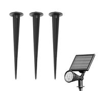 Threaded Spike Flood Light Ground Stake Metal Replacement Stakes for Solar Lights Outdoor LED Solar Light Stakes with
