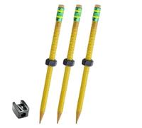 Threadedpencil, Woodworking Pencil, With A Sliding Nut That Moves, Silent Sensory Tool Stress Relief Rotating Pen, Threaded Pencil Fidget, For School, Office, Home (3pcs)