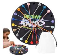 Threading Rope Puzzle - Colorful Twisted Tangler Sorting Game | Fine Motor Skills Lacing Toy, Strategy Games For Adults/Kids