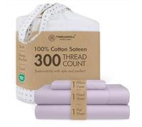 Threadmill Home Linen Juego de sábanas de algodón tamaño Individual, sábanas 100% algodón para Cama Individual, Juego de sábanas de satén Individual con Bolsillo Profundo de 40,6 cm, Juego de sábanas