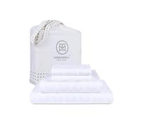 Threadmill Sábanas 100% algodón para Cama de tamaño matrimonial, Juego de sábanas de 600 Hilos con Bolsillo Profundo de 16 Pulgadas, Juego de Ropa de Cama de 4 Piezas con Tejido de satén Jacquard con