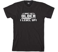 Threadrock Mens I Don't Get Older I Level Up T Shirt Funny Gamer Video Games Black 3XL