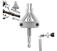 Threads 3-In-1 Extractor Tool for 1/2", 3/4" & 1" Broken Pipes, Drill-Driven Extractor fits PPR, PVC and MPP Pipes for Broken Valve and Thread Removal, Home Pipe Thread Removal Kits，1pc